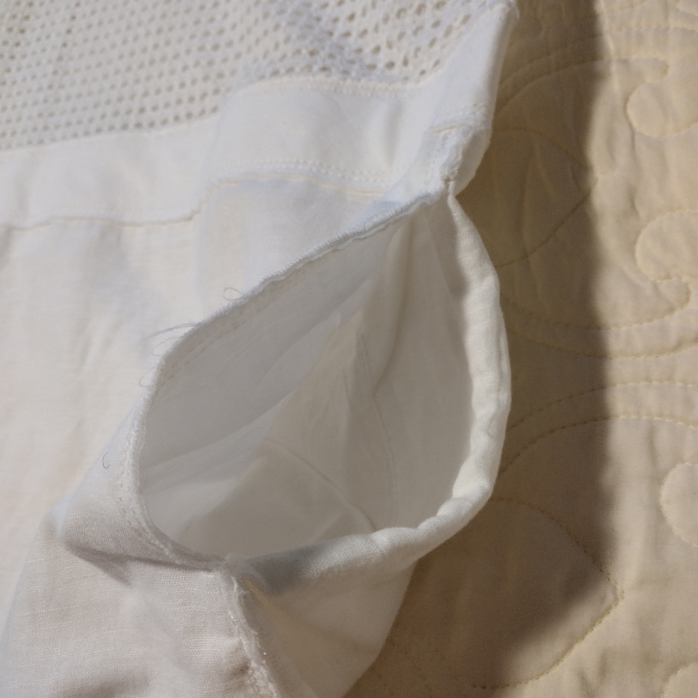 White linen dress